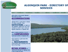 Tablet Screenshot of algonquinpark.com